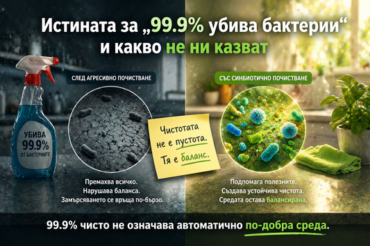 Истината за „99.9% убива бактерии“ - и какво не ни казват