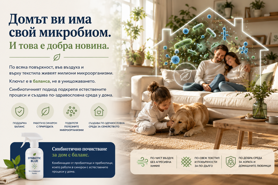 Домът ви има свой микробиом. И това е добра новина.